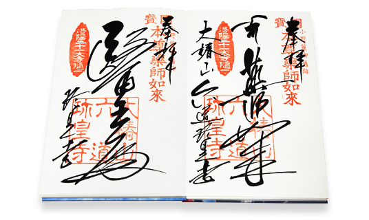 本尊墨書「薬師如来」「医王殿」の御朱印